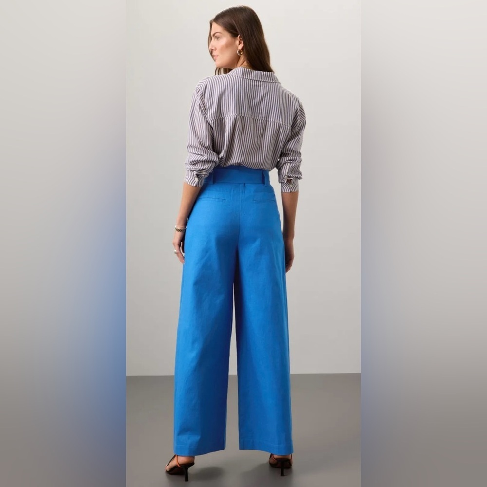 GUC Eudon Choi- Wide Leg Linen Trousers. Size 16 - Picture 3 of 13